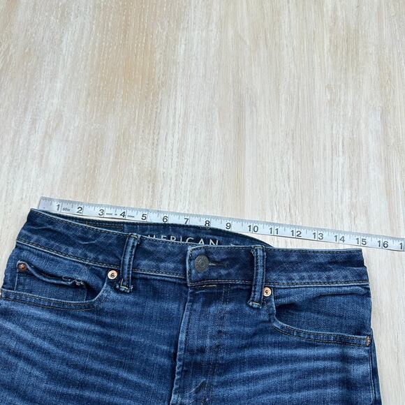 American Eagle AirFlex+ Temp Tech Blue Stretch Skinny Denim Casual Jeans 29x30 - Picture 4 of 13